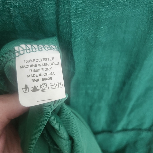 Anthropologie Size 2X Kindred green floral embroidery maxi dress - Picture 11 of 11